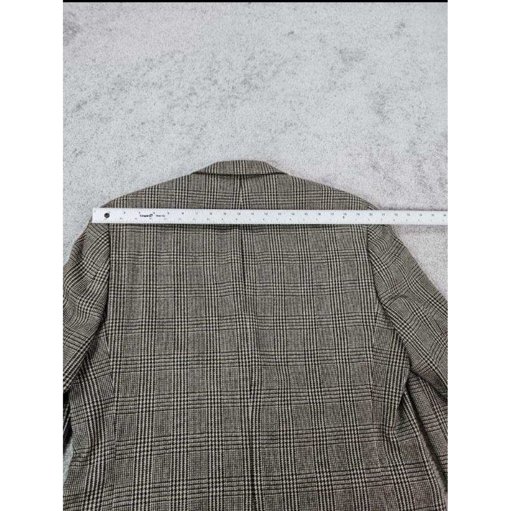 Vintage Ralph Lauren Suit Jacket 42 L Beige Black Wool Cashmere Prince of Whales - Picture 7 of 16